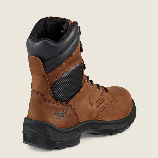 Red Wing Safety Boots Mens Brown - Flexbond - 8-inch Toe Metguard - 9430578-XI